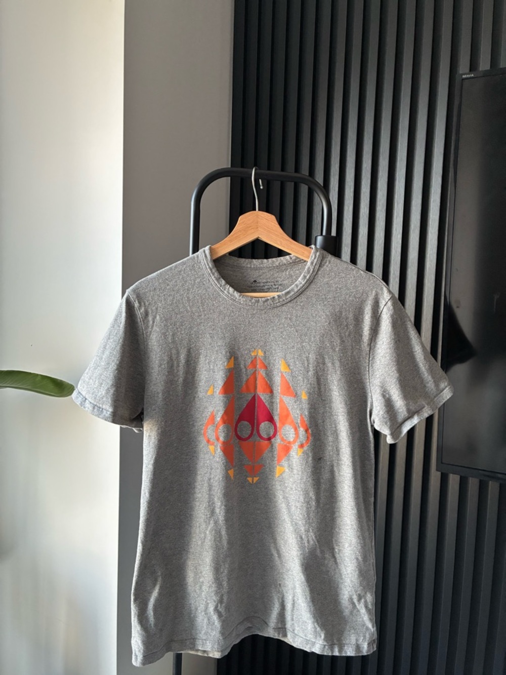 Moose Knuckles Gray Logo Tee